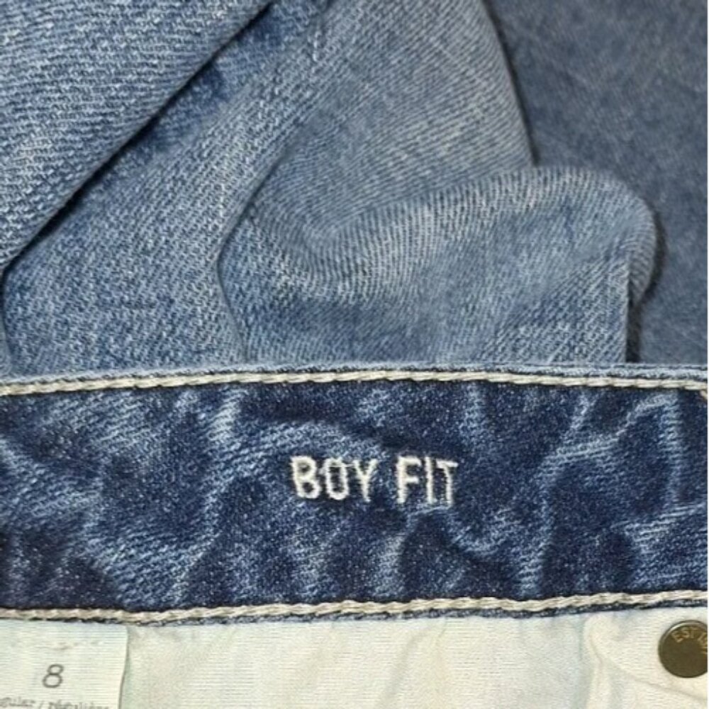 American Eagle Women's Size 8 Blue Boy Fit Jeans 28X26 - Picture 5 of 7